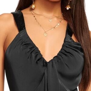 Ramy Brook Amy V-Neck Top NWt